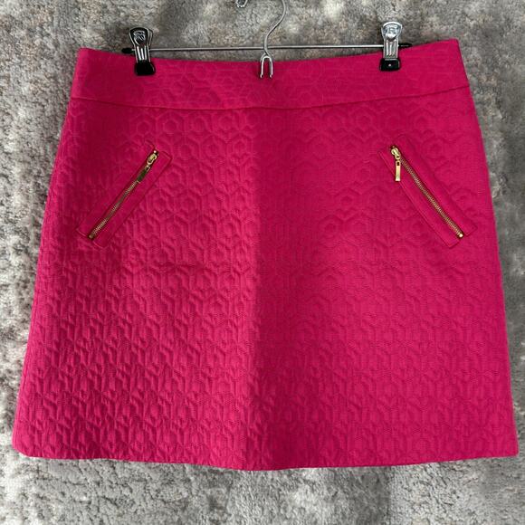 Worthington Dresses & Skirts - Worthington Size 12 A Lined Mini Skirt Pink Zip Lined Casual Zipper